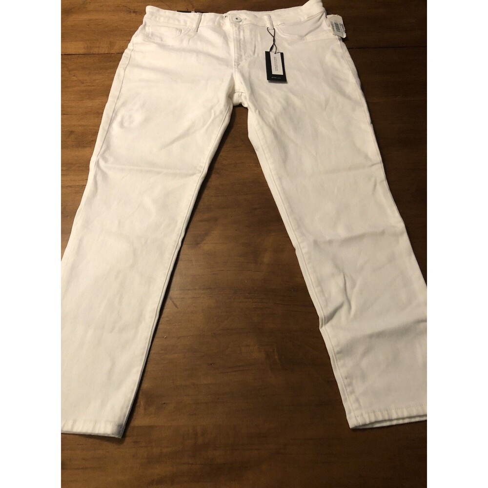 DL1961 Women's Jeans Florence Instasculpt Skinny Crop White Size 32 NWT $178 - Picture 3 of 11